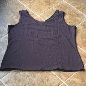 Rich chocolate brown tank top’